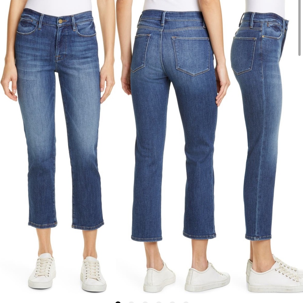 Frame Le High Ankle Straight Leg Jeans 27